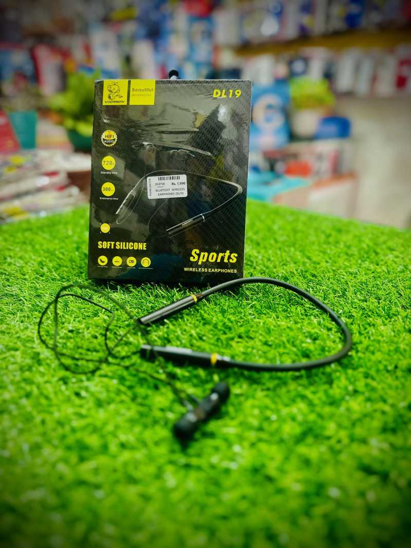 DL19 Sports Wireless Neckband Earphones | Bluetooth 5.2 | HD Sound | Long Battery