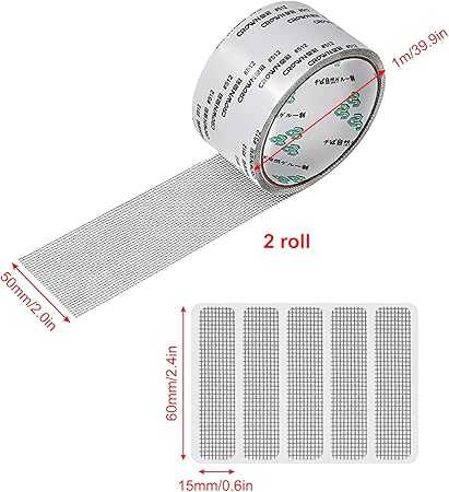 Window Screen Repair Tape – Strong Adhesive Mesh Patch for Holes & Tears