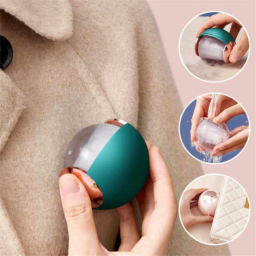 Reusable Gel Lint Roller Ball – Washable Sticky Ball for Pet Hair & Dust