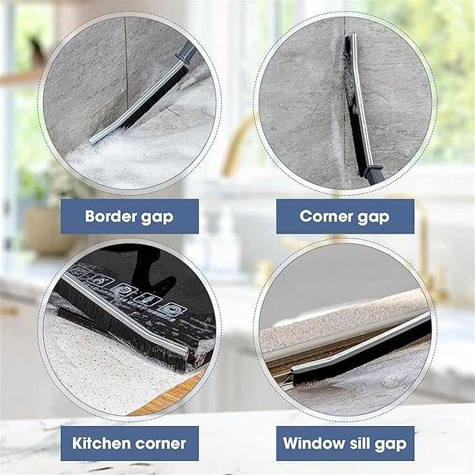 Gap Cleaning Brush (Pack of 2) – Narrow Crevice Tool for Window & Door Tracks