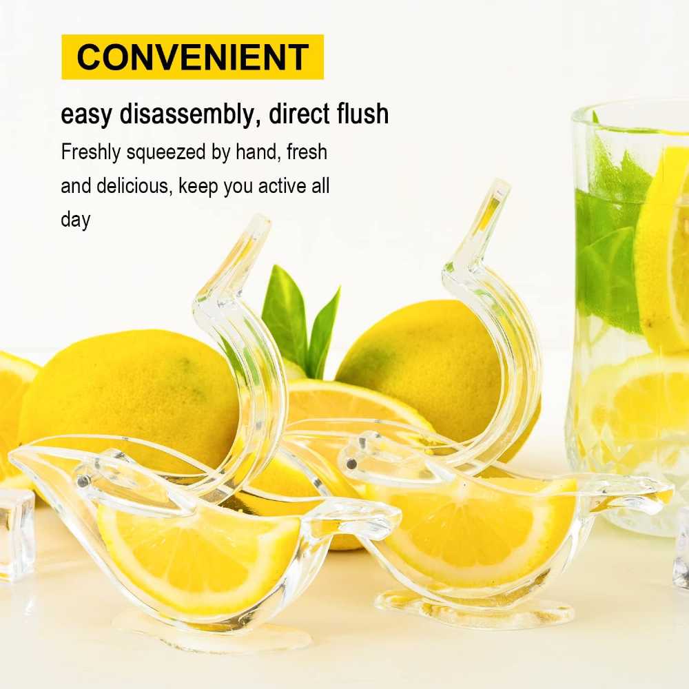 Bird Shape Manual Lemon Squeezer – Elegant Acrylic Citrus Juicer & Slicer