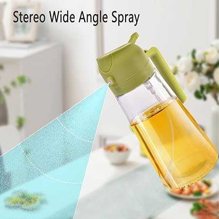2-in-1 Oil Spray & Pour Jug – Dual Function Glass Oil Dispenser