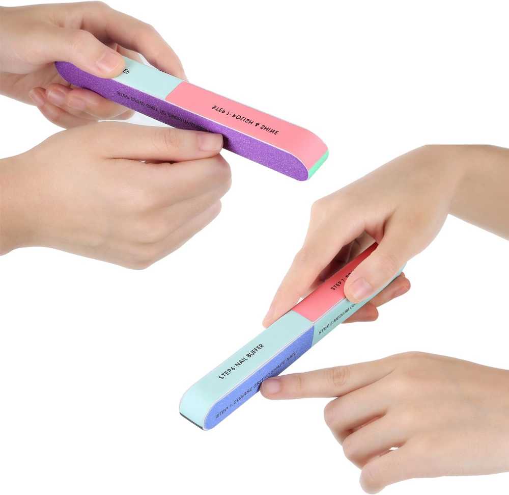 Nail File and Buffers for Women Girls, Natural Emery Boards