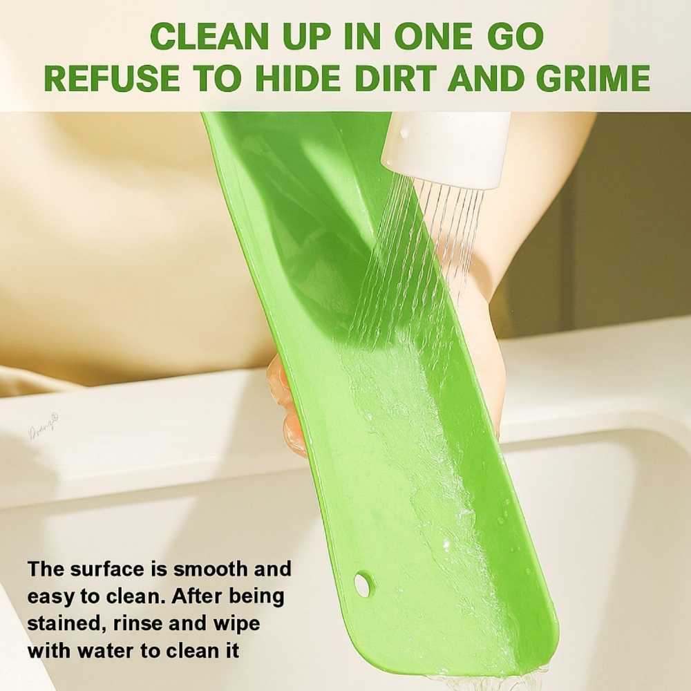 Silicone Sink Splash Guard with Suction Cups, Splatter Board for Kitchen and Bathroom Sinks