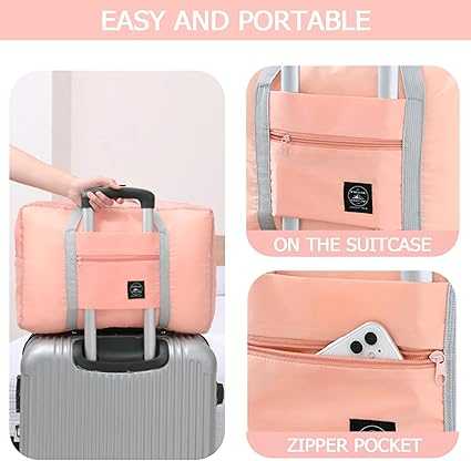 Expandable Travel Bag – Large Capacity Foldable Duffle with Wet/Dry Pocket