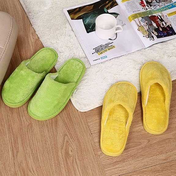 Multi-Color Soft Cotton Slippers – Unisex Indoor Spa & Home Slides