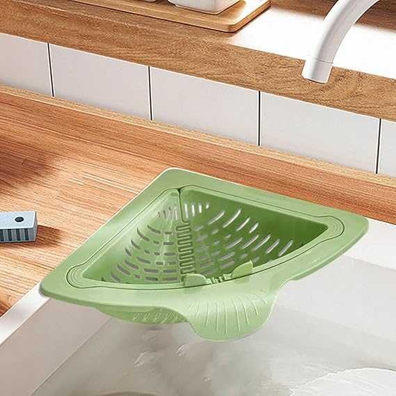 Magnetic Corner Sink Drain Basket – Space-Saving Kitchen Scrap Filter