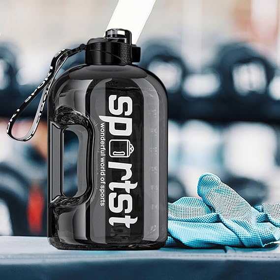 Happy Sporty 2000ML Water Bottle – Motivational 2L Bottle with Time Marker