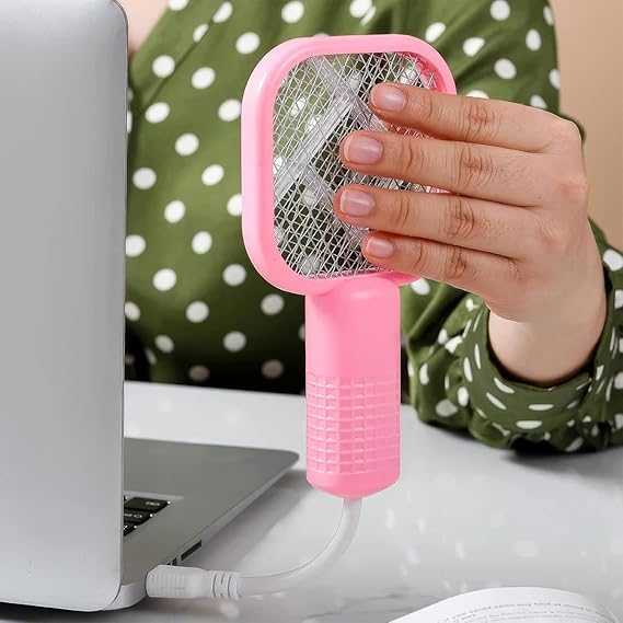 Electric Mosquito Racket – 3000V High Voltage USB Rechargeable Fly Killer