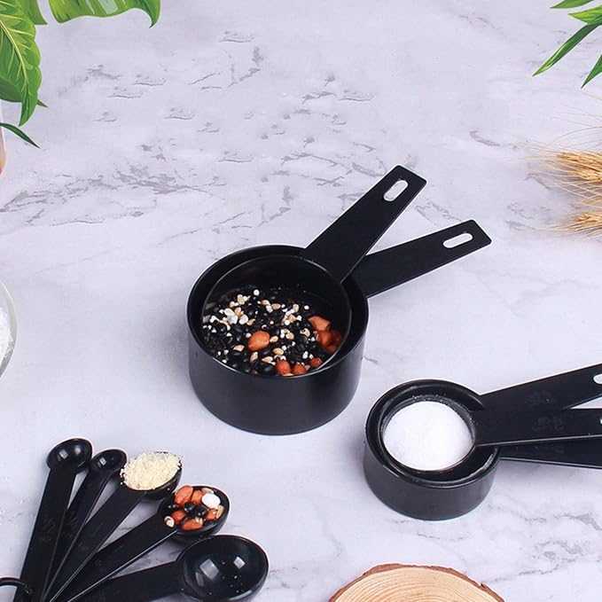 10-Piece Measuring Cups & Spoons Set – Professional Plastic Baking Kit