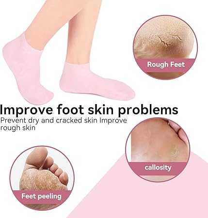 Moisturizing Spa Gel Socks – Silicone Lined Therapy for Cracked Heels