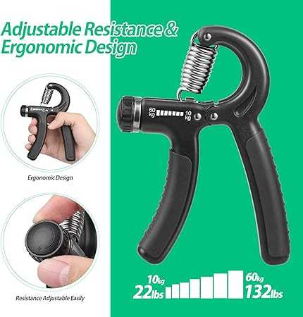 Adjustable Hand Gripper with Counter – 10kg to 60kg Resistance Power Grip