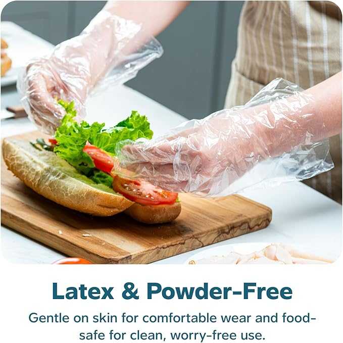 Disposable Plastic Gloves (Pack of 100) – Food Safe Transparent Hand Protection