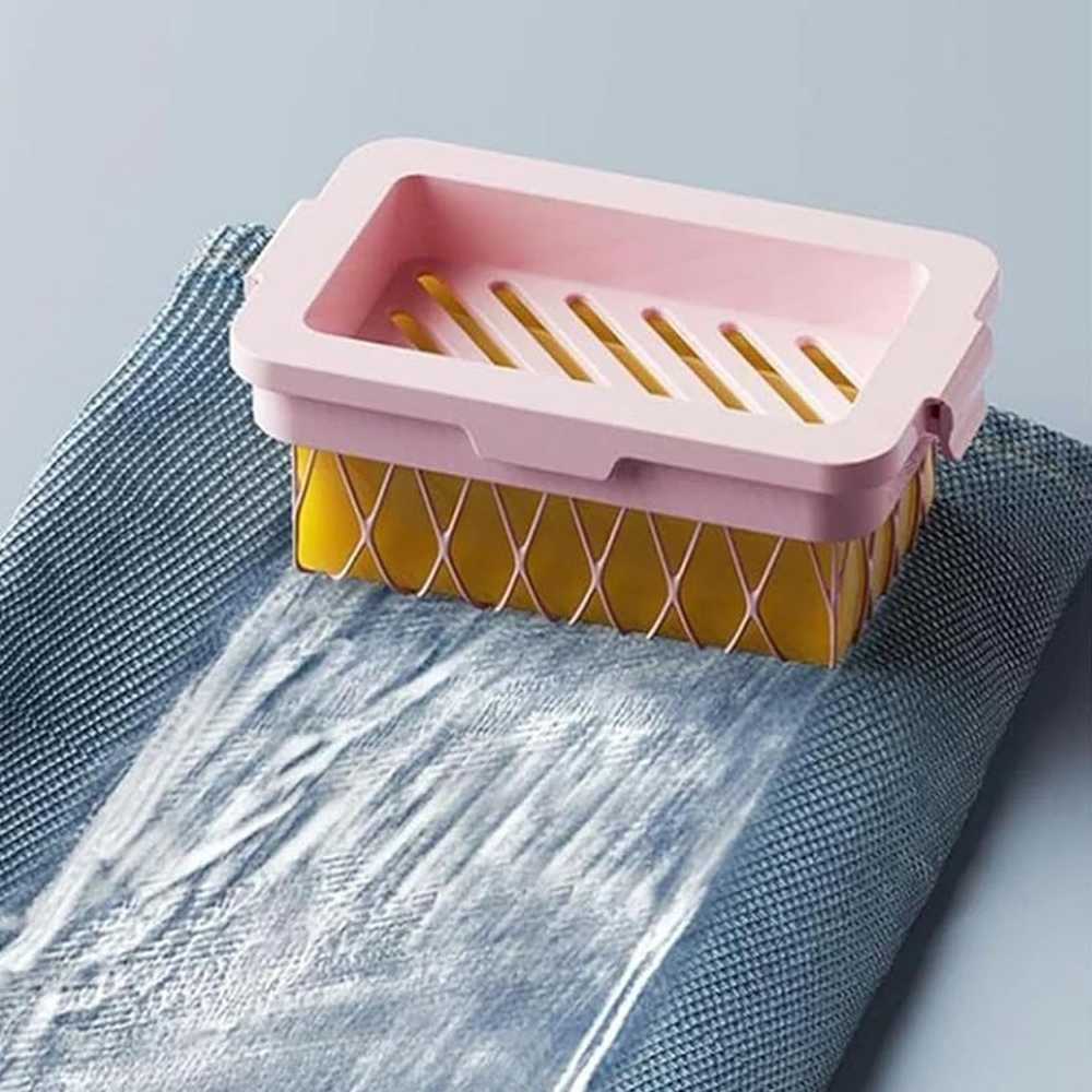 Elastic 2-in-1 Mesh Soap Dish – Fast Foaming & Quick-Dry Soap Saver