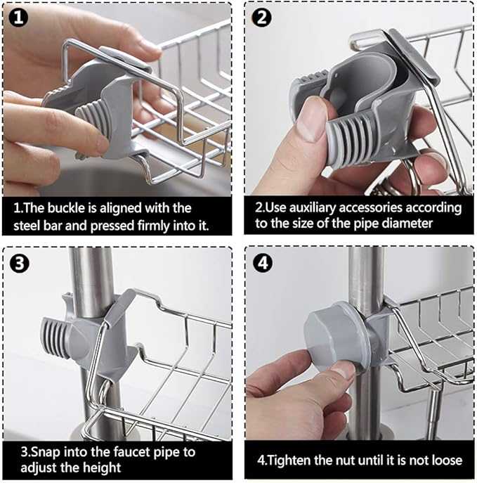 Kitchen Shelf Stainless Steel Faucet Rack Rag Drain Rack Household Kitchen Punch-free Sink Storage Rack