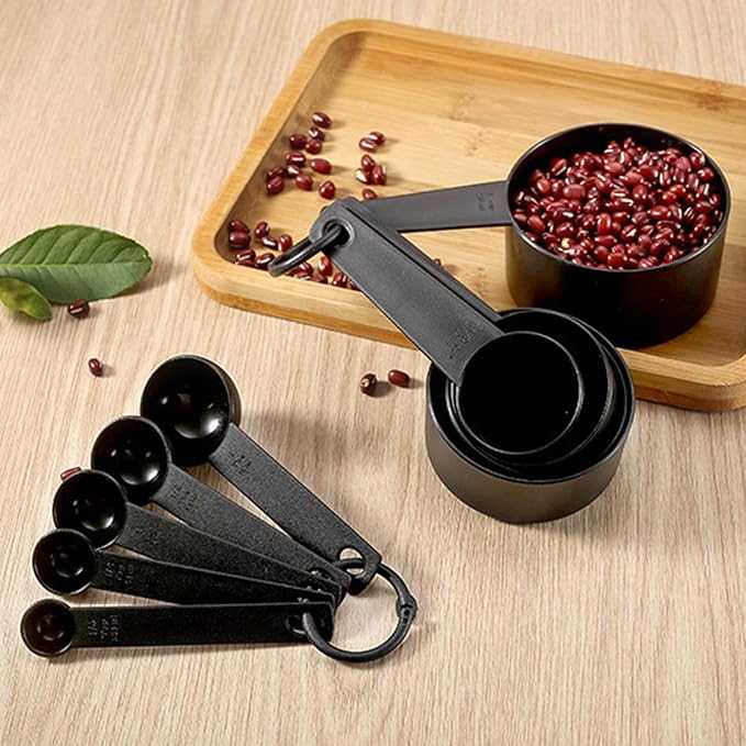 10-Piece Measuring Cups & Spoons Set – Professional Plastic Baking Kit