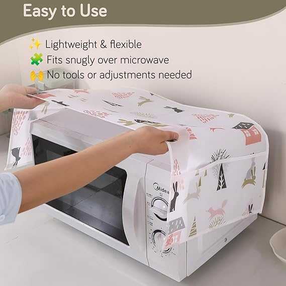 Microwave Oven Cover – 85x35cm Dust-Proof & Waterproof Protector