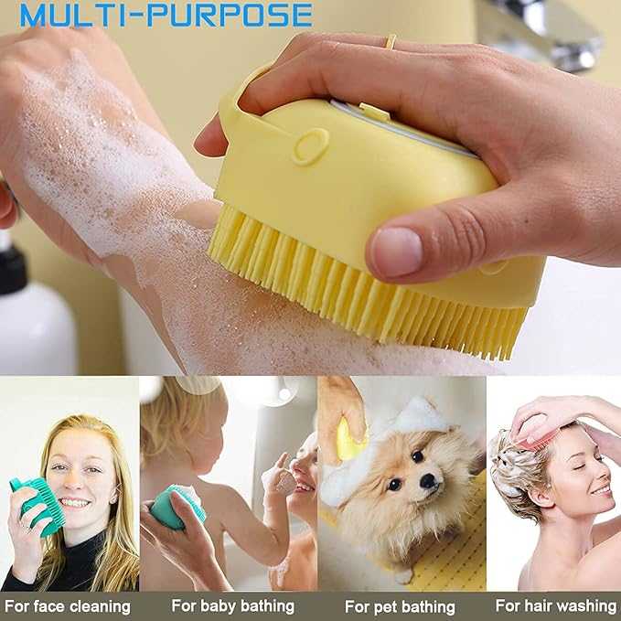Silicone Bath Brush – Soft Exfoliating Body Scrubber (Box Packed)