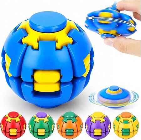 MARMIX 360 Rotating Fidget Ball – Sensory Desk Toy Stress Relief for Kids & Adults
