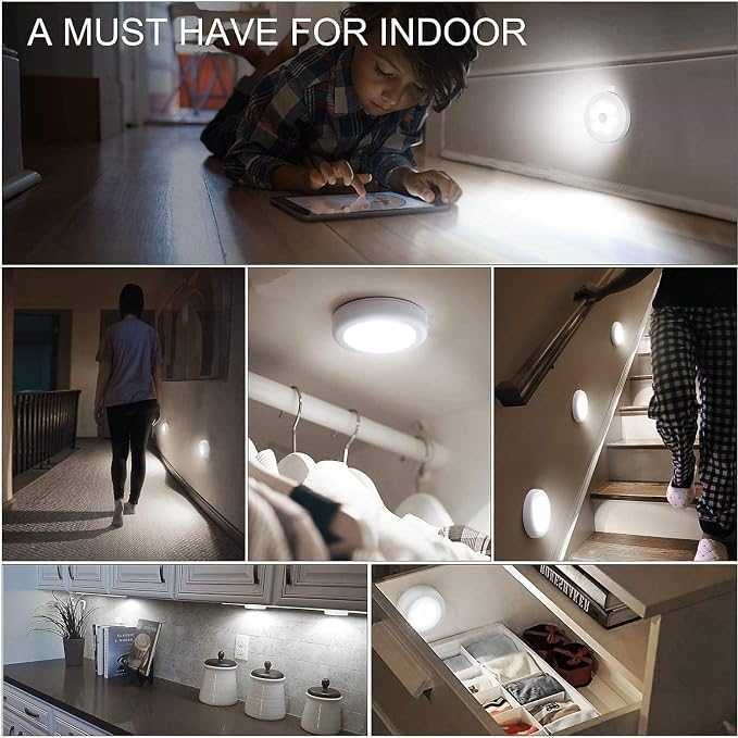 Motion Sensor Light for Home  with USB Charging Wireless Self Adhesive LED Body