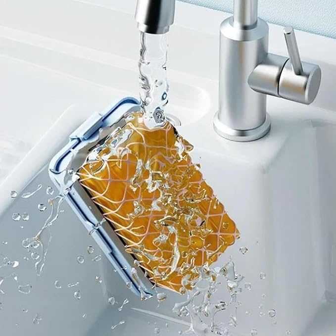 Elastic 2-in-1 Mesh Soap Dish – Fast Foaming & Quick-Dry Soap Saver
