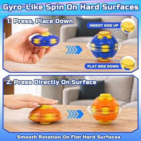 MARMIX 360 Rotating Fidget Ball – Sensory Desk Toy Stress Relief for Kids & Adults