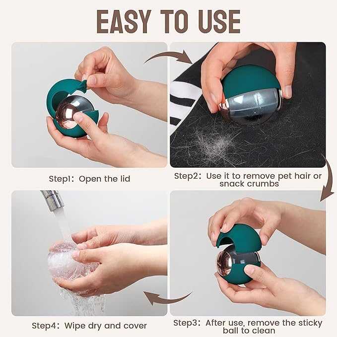 Reusable Gel Lint Roller Ball – Washable Sticky Ball for Pet Hair & Dust