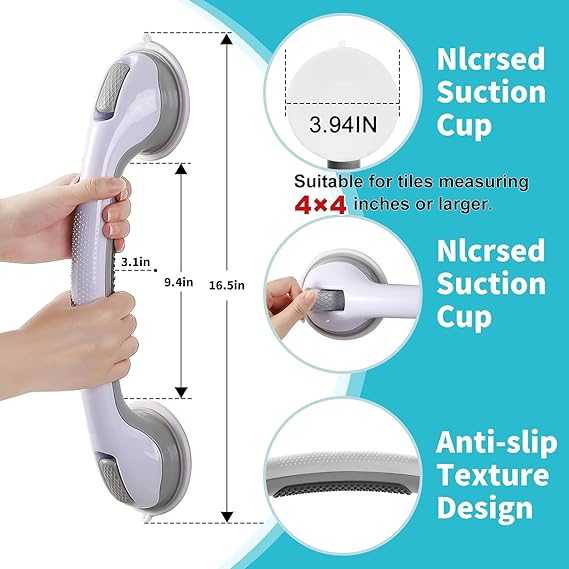 Helping Handle for Bathroom Safety – Portable Suction Cup Grab Bar for Seniors