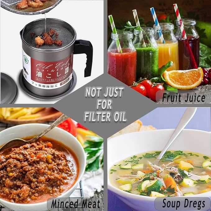 1.4L Stainless Steel Oil Pot – Premium Grease Keeper with Mesh Strainer