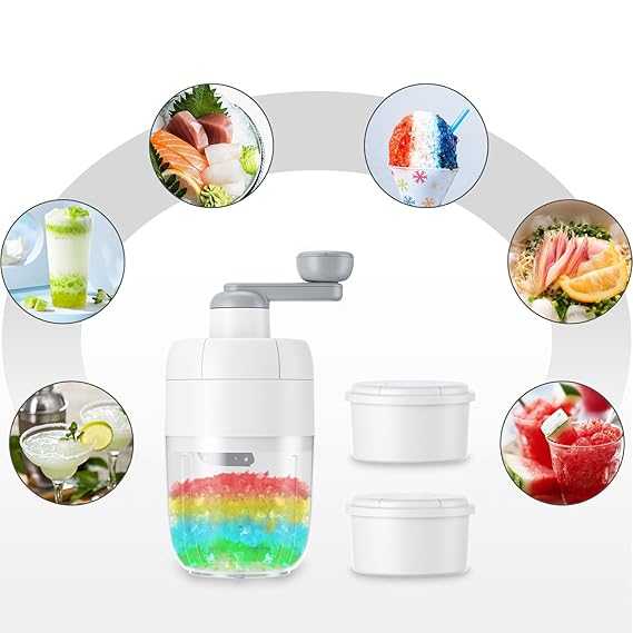 Manual Ice Shaver Machine – Portable Snow Cone & Gola Ganda Maker
