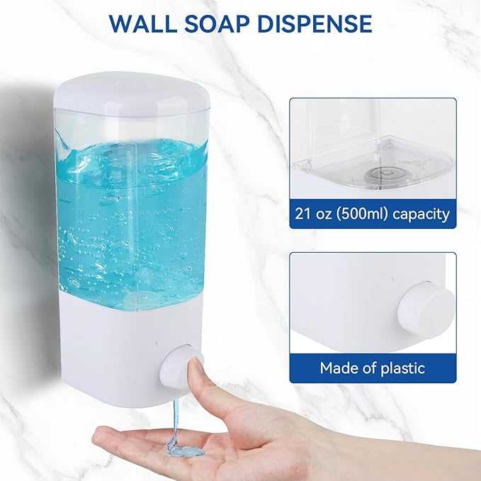 Wall-Mounted Liquid Soap Dispenser – Sleek Bathroom & Kitchen Organizer
