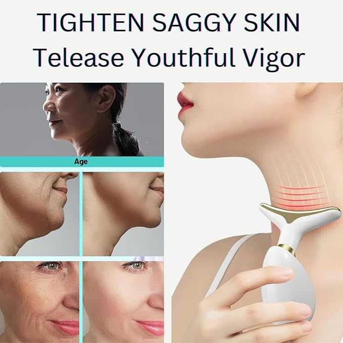 LED Photon Therapy Neck Massager – Skin Tightening & Face Lifting Device