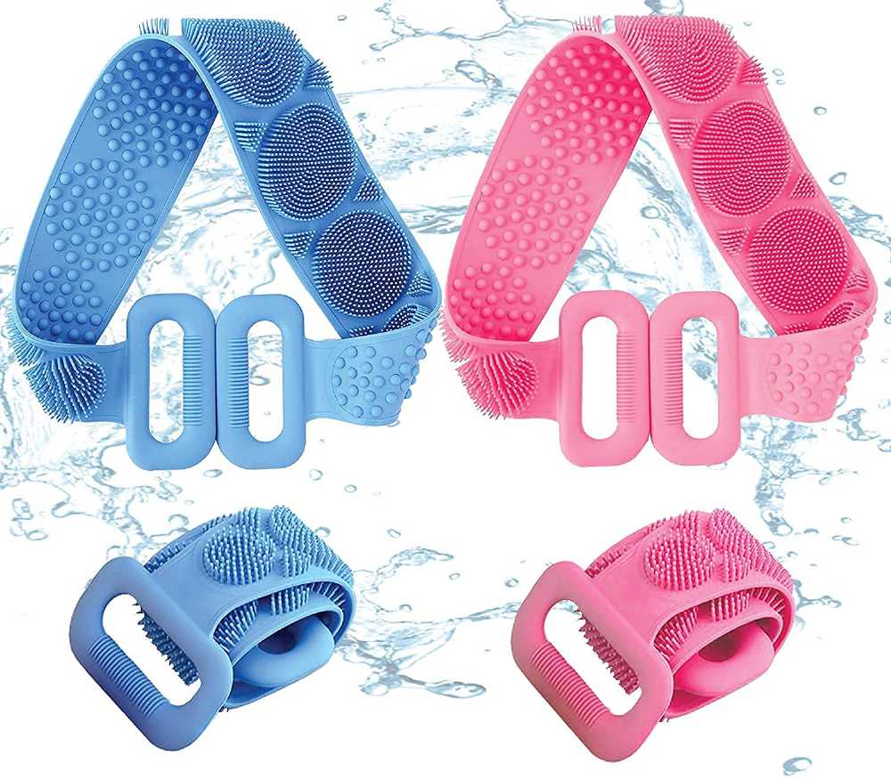 Bath Shower Silicone Body Brush Belt 