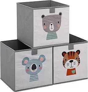 Foldable Cartoon Toy Storage Box – Large Canvas Organizer for Kids Room