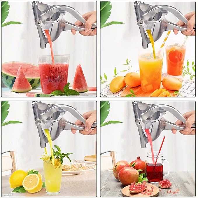 Strong Metal Hand Juicer – Small Size Manual Citrus Press for Daily Use