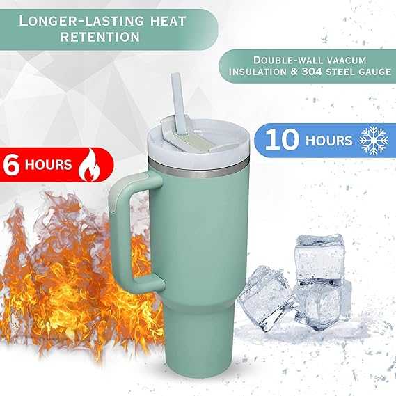 For Stanley 40oz Reusable Straw Cap 40Oz Tumbler Flip Straw Lid Replacement Spill Proof Reusable Splash Resistant Tumbler Cover