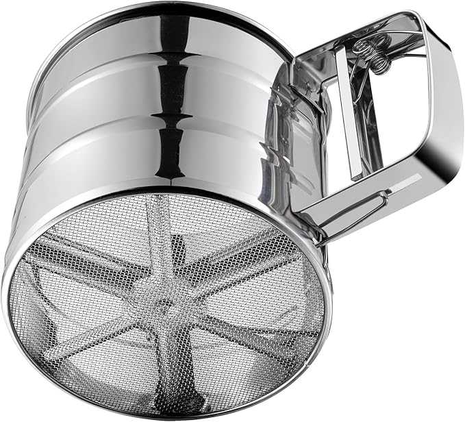 Stainless Steel Flour Sifter Cup – Handheld Manual Flour Filter for Baking
