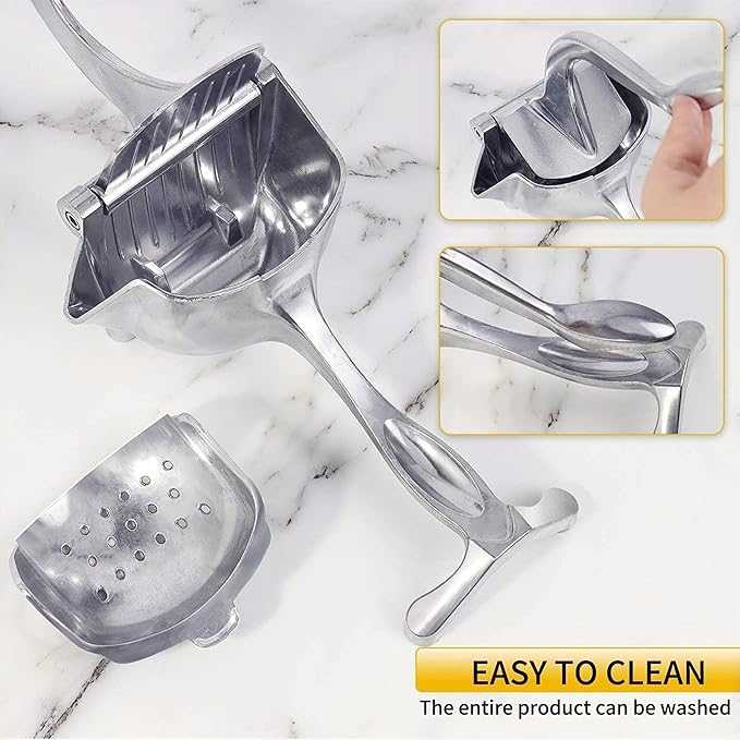 Strong Metal Hand Juicer – Small Size Manual Citrus Press for Daily Use