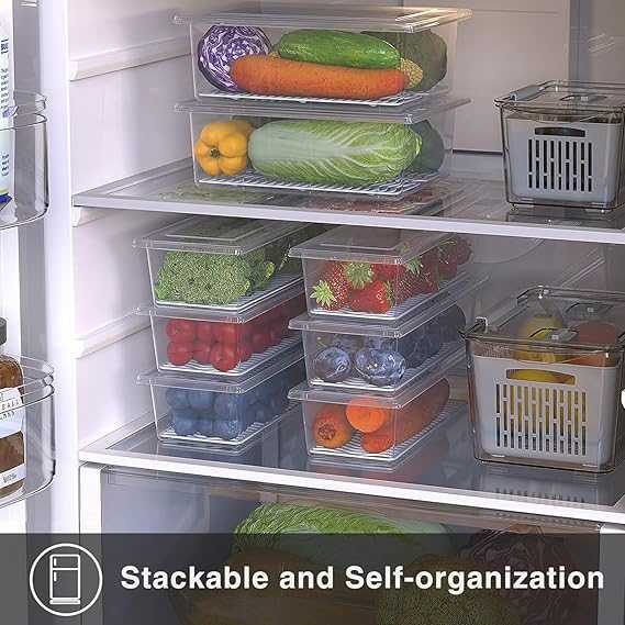 Meat Storage Container – Fresh-Keeping Box with Removable Drain Plate & Lid