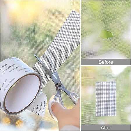 Window Screen Repair Tape – Strong Adhesive Mesh Patch for Holes & Tears
