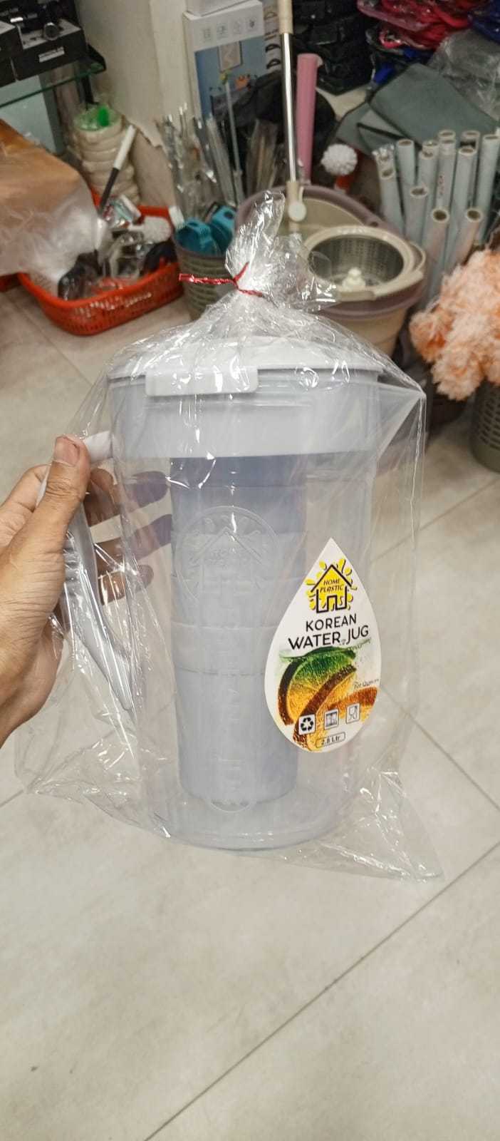 Premium 2.8 Liter Water Jug & 6 Glasses – Unbreakable Plastic Set