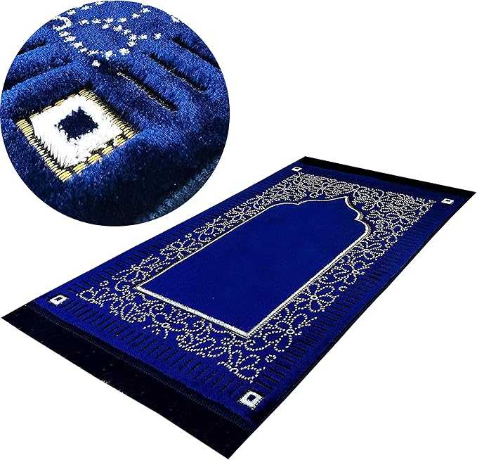 Portable Foldable Prayer Mat – Travel Janamaz with Pocket Carrying Case