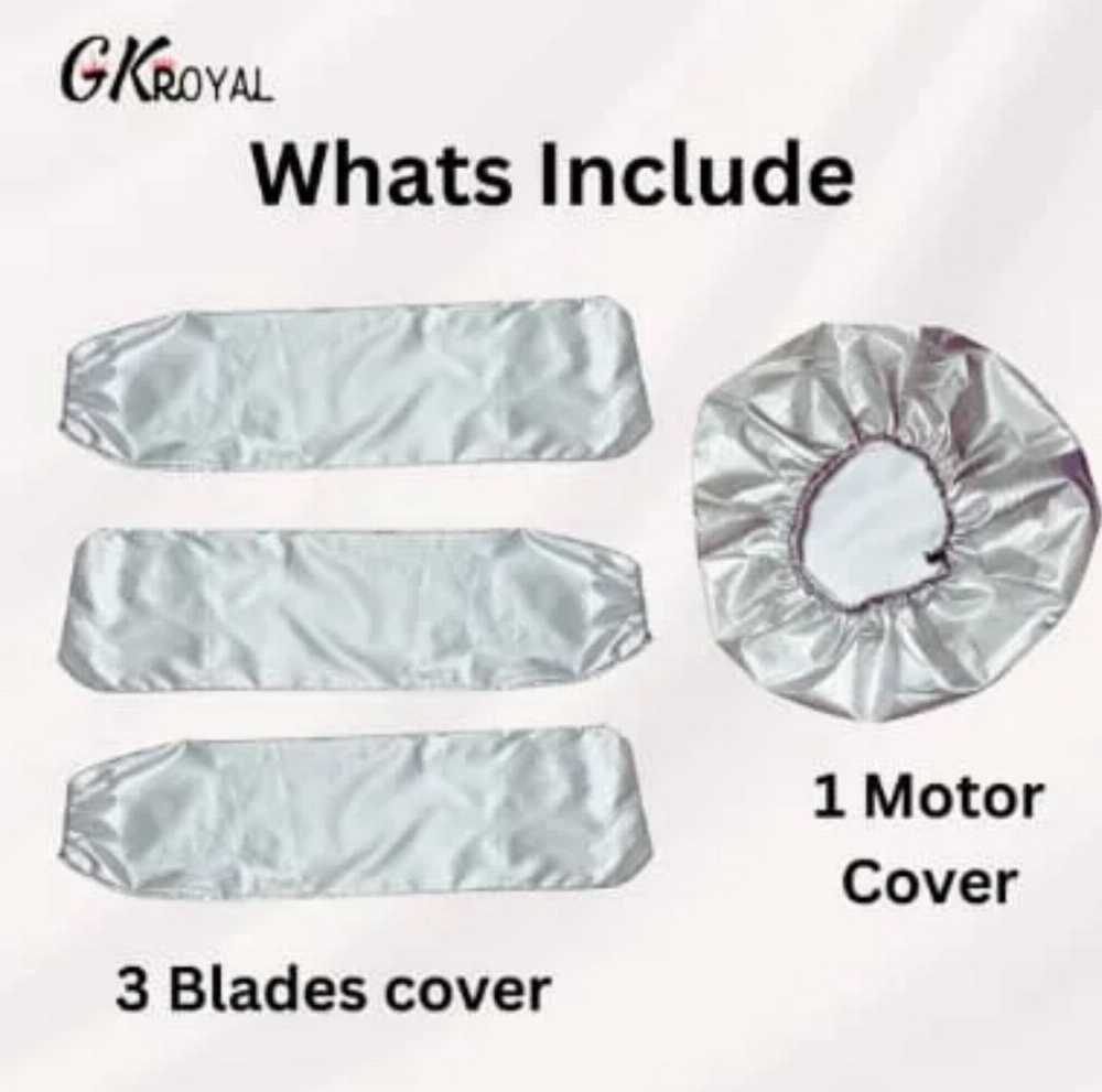  1 Set Ceiling Fan Blade Covers Electric Hanging Fan Dust Protectors Home Fan Blade Sleeves Replacement Indoor Lighting Fans Air