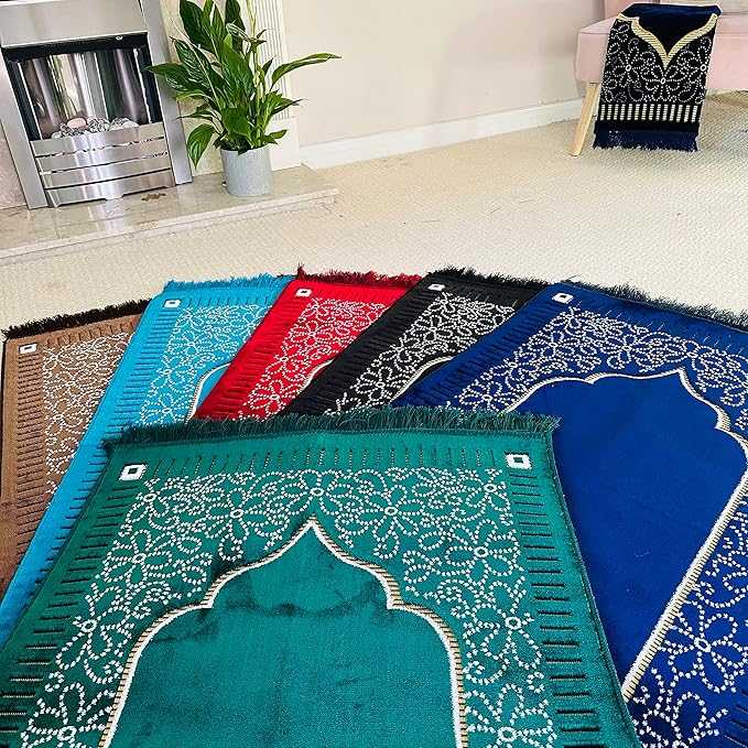 Portable Foldable Prayer Mat – Travel Janamaz with Pocket Carrying Case