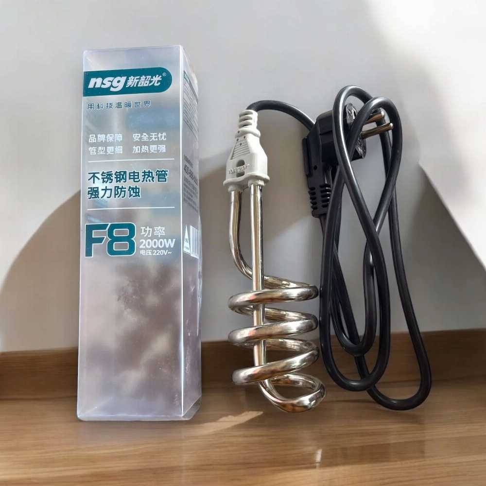 F8 Water Heater Rod shock proof | Portable Electric Water Heating Rod imported