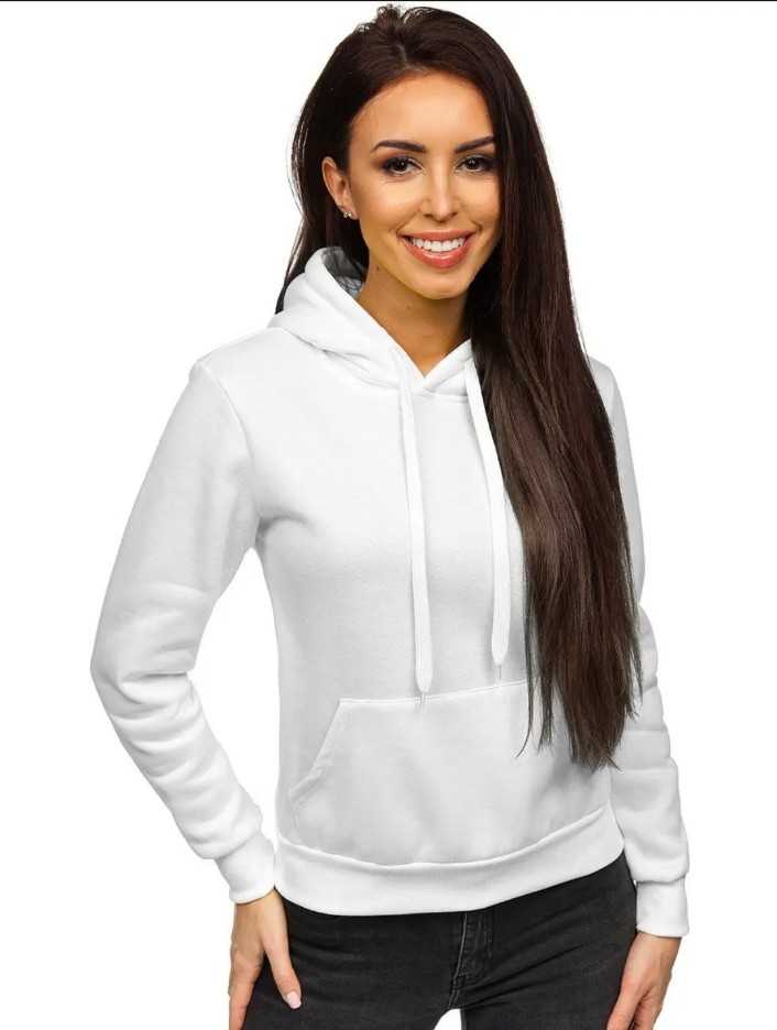 Amazing Plain winter White Hoodie For Women And Girls Trendy Stylish kangroo hoodie pocket drawstring casual pullover hodie clothing long sleeves export quality huddie winter wear smart fit hoody
