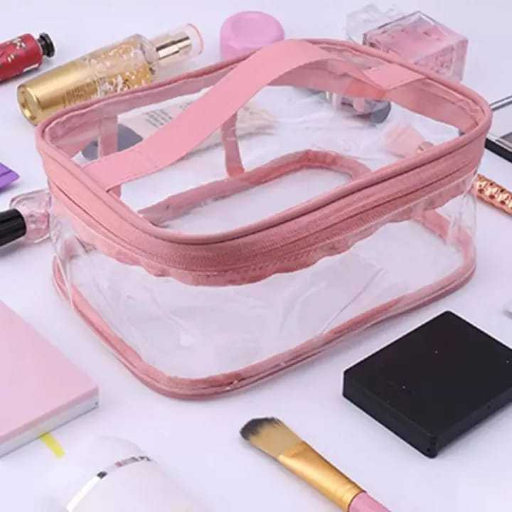 Multi Purpose Cosmetic  Plastic Bag Organizer Storage Jewllery Vanity Box Makeup Kit