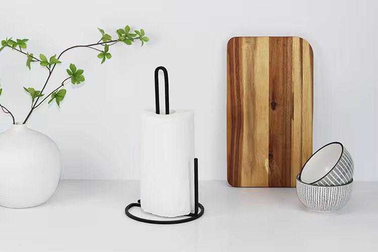 Metal Tissue Roll Stand – Heavy Duty Vertical Paper Towel Holder