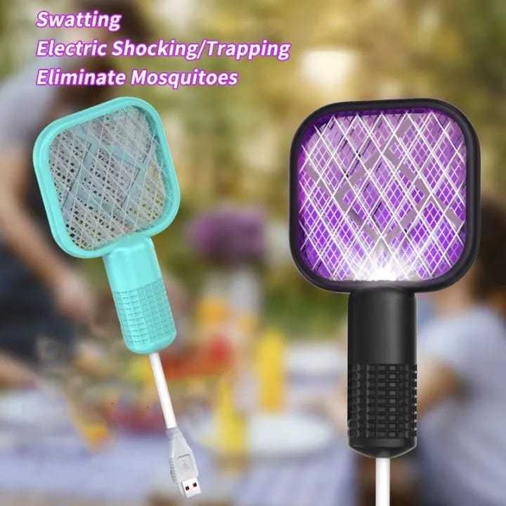 Electric Mosquito Racket – 3000V High Voltage USB Rechargeable Fly Killer