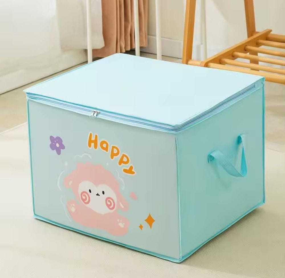 Cartoon Quilt Storage Bag – Large Capacity Clothes & Toy Organizer
